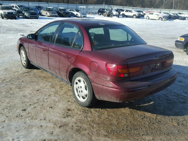 1G8ZK52782Z294913 - 2002 SATURN SL2 MAROON photo 3