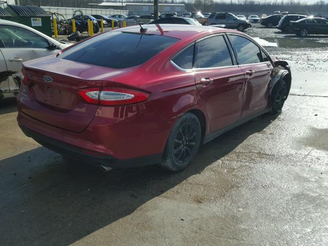 3FA6P0G76GR262016 - 2016 FORD FUSION S BURGUNDY photo 4