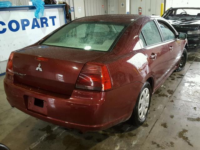 4A3AB36F87E041496 - 2007 MITSUBISHI GALANT ES RED photo 4