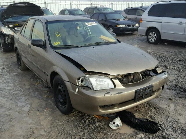 JM1BJ2228Y0266510 - 2000 MAZDA PROTEGE DX BEIGE photo 1