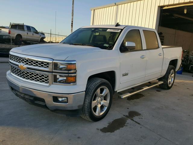 3GCPCREH3FG247297 - 2015 CHEVROLET SILVERADO WHITE photo 2