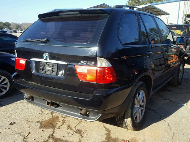 5UXFA13584LU32875 - 2004 BMW X5 3.0I BLACK photo 4