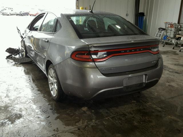 1C3CDFBAXDD110132 - 2013 DODGE DART SXT GRAY photo 3