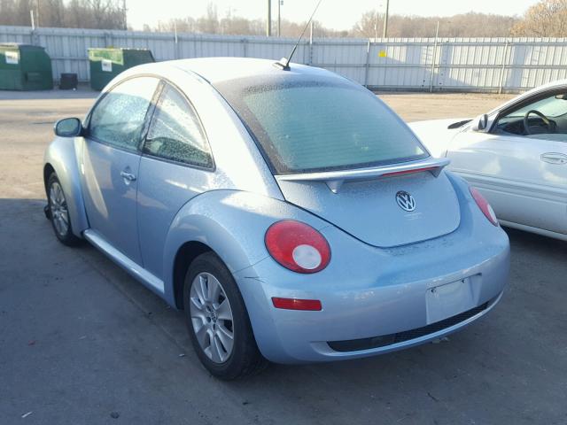 3VWRW3AG2AM012066 - 2010 VOLKSWAGEN NEW BEETLE BLUE photo 3