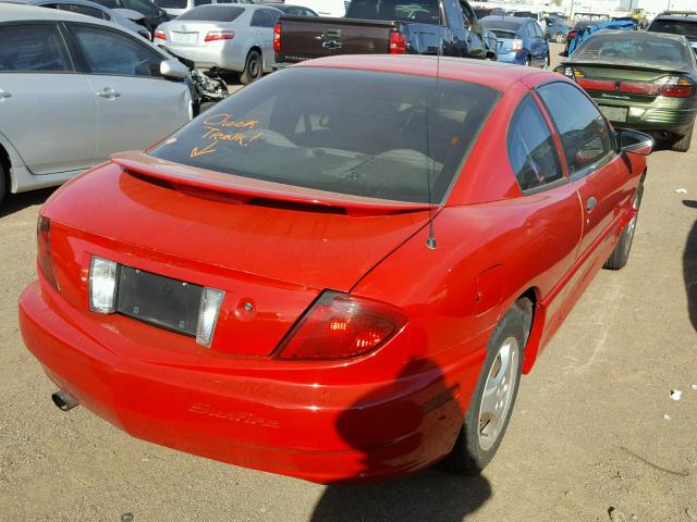 3G2JB12F05S107382 - 2005 PONTIAC SUNFIRE RED photo 4