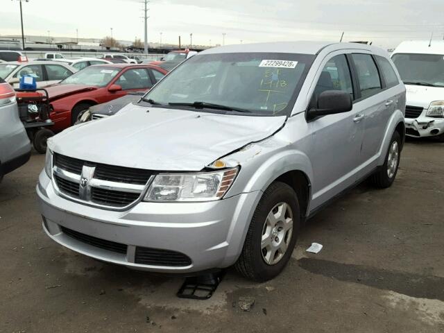 3D4GG47B29T567922 - 2009 DODGE JOURNEY SE SILVER photo 2