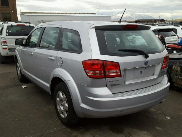 3D4GG47B29T567922 - 2009 DODGE JOURNEY SE SILVER photo 3