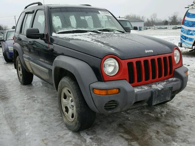 1J4GL48K32W127838 - 2002 JEEP LIBERTY SP BLACK photo 1