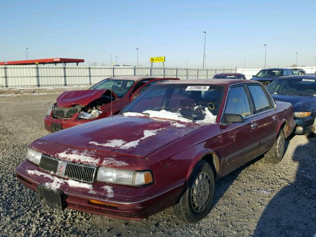 1G3AJ55M4T6382092 - 1996 OLDSMOBILE CIERA SL BURGUNDY photo 2