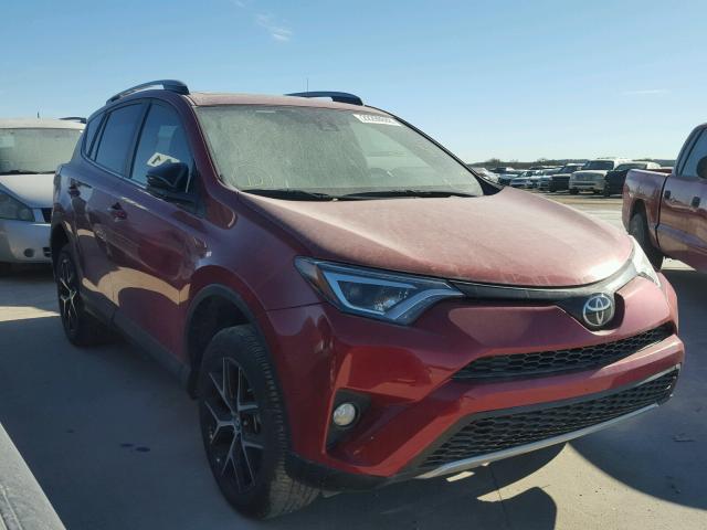 2T3NFREV6HW333064 - 2017 TOYOTA RAV4 SE RED photo 1