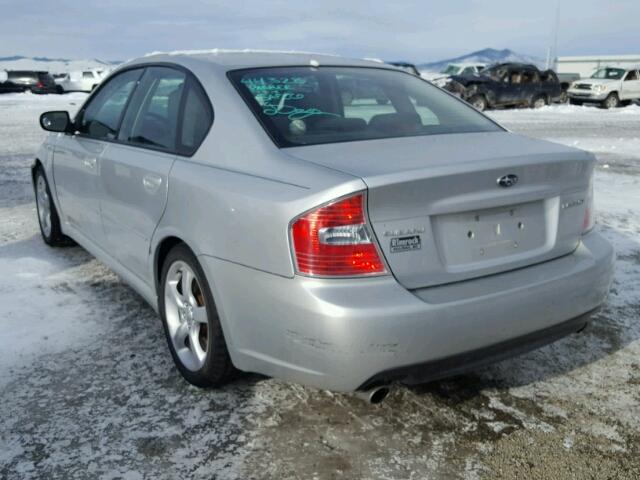 4S3BL616377211782 - 2007 SUBARU LEGACY 2.5 SILVER photo 3