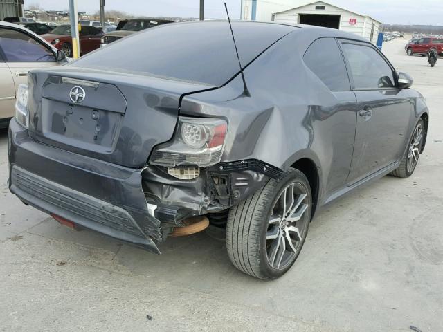 JTKJF5C79E3066814 - 2014 TOYOTA SCION TC GRAY photo 4