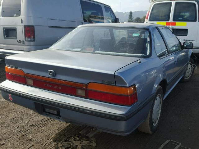 JHMBA4138KC014797 - 1989 HONDA PRELUDE 2. BLUE photo 4