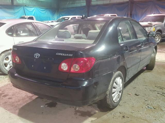 1NXBR32E95Z395459 - 2005 TOYOTA COROLLA CE BLACK photo 4