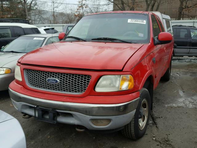 2FTRX18L9XCA61227 - 1999 FORD F150 RED photo 2