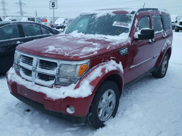 1D8GU58K57W722790 - 2007 DODGE NITRO SLT RED photo 2