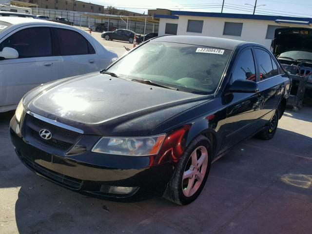 5NPEU46F67H188386 - 2007 HYUNDAI SONATA SE BLACK photo 2