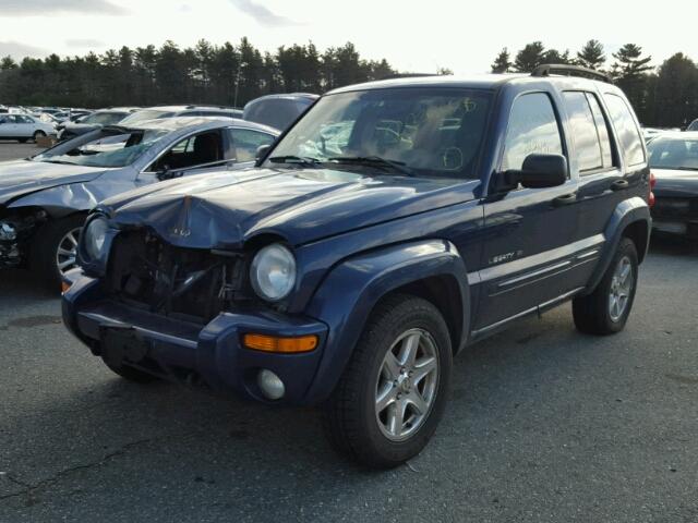 1J8GL58K23W591113 - 2003 JEEP LIBERTY LI BLUE photo 2