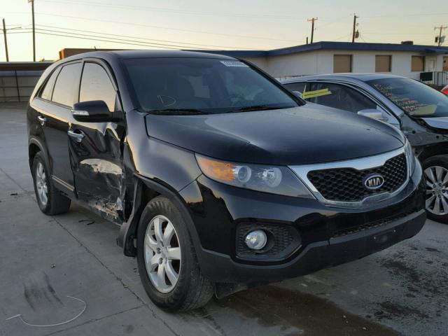 5XYKT4A12DG414007 - 2013 KIA SORENTO LX BLACK photo 1