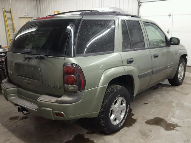 1GNDT13S932120066 - 2003 CHEVROLET TRAILBLAZE GREEN photo 4