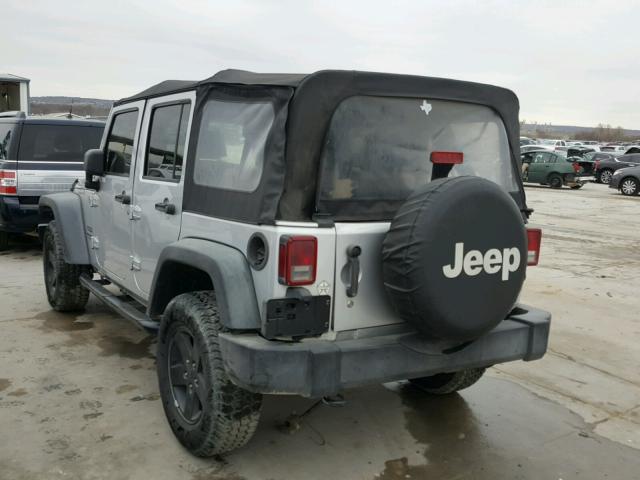 1J4BA3H1XAL188637 - 2010 JEEP WRANGLER U SILVER photo 3