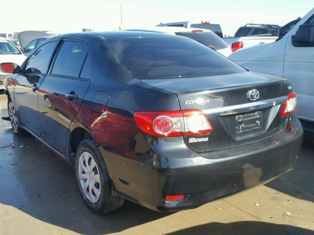 2T1BU4EE8BC560088 - 2011 TOYOTA COROLLA BA BLACK photo 3