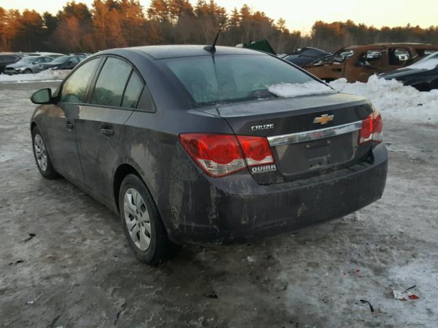 1G1PA5SG6E7424468 - 2014 CHEVROLET CRUZE LS GRAY photo 3