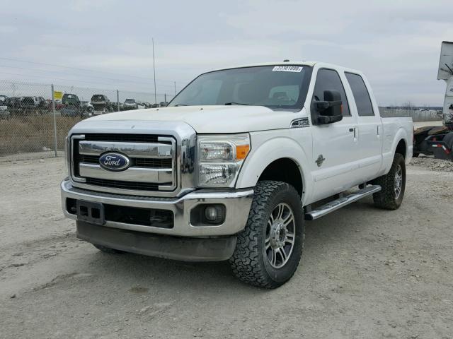 1FT7W2BT5BEB79657 - 2011 FORD F250 SUPER WHITE photo 2