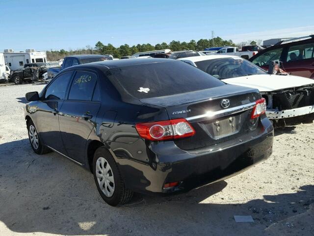 5YFBU4EE8DP156453 - 2013 TOYOTA COROLLA BA BLACK photo 3