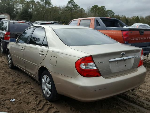 4T1BE32KX3U241910 - 2003 TOYOTA CAMRY LE GOLD photo 3