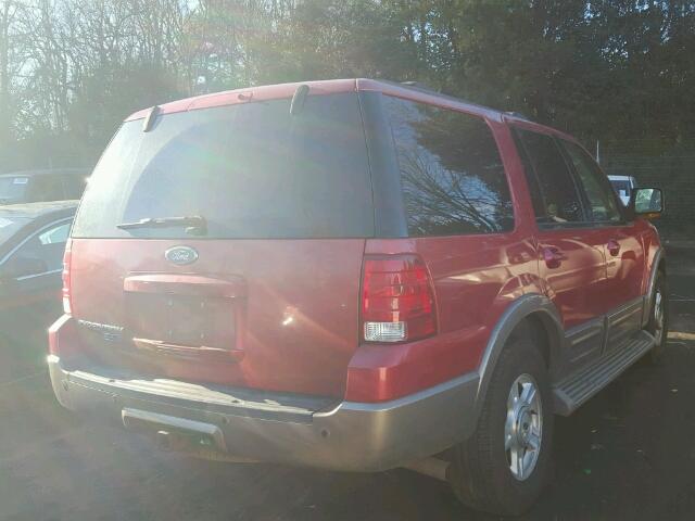 1FMEU17W03LC00787 - 2003 FORD EXPEDITION RED photo 4