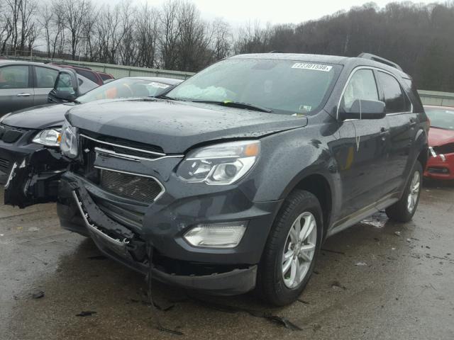 2GNFLFEK6H6182036 - 2017 CHEVROLET EQUINOX LT BLACK photo 2