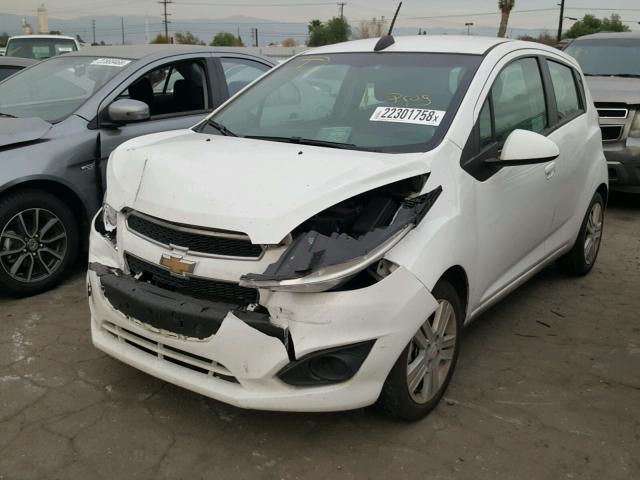 KL8CB6S92FC801681 - 2015 CHEVROLET SPARK LS WHITE photo 2