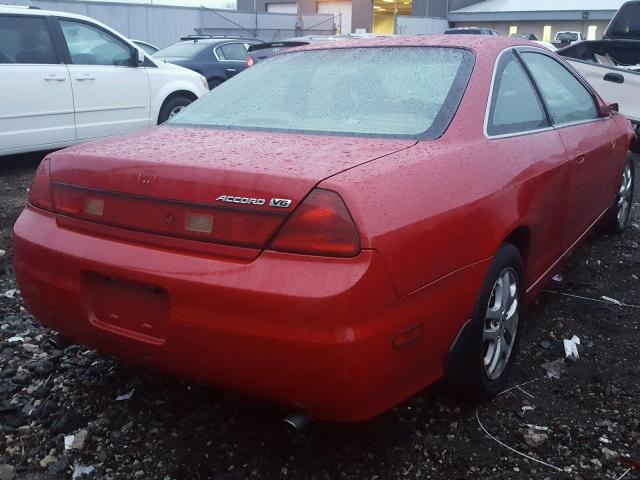 1HGCG225X2A033518 - 2002 HONDA ACCORD EX RED photo 4