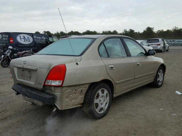 KMHDN45D63U516104 - 2003 HYUNDAI ELANTRA GL TAN photo 4