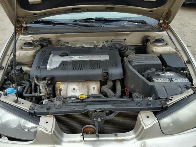 KMHDN45D63U516104 - 2003 HYUNDAI ELANTRA GL TAN photo 7