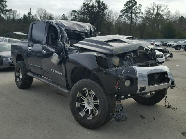 1N6BA07AX5N565738 - 2005 NISSAN TITAN XE BLACK photo 1