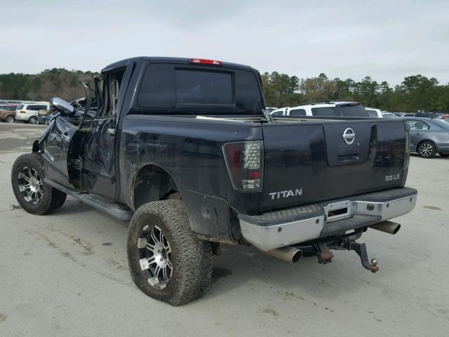 1N6BA07AX5N565738 - 2005 NISSAN TITAN XE BLACK photo 3