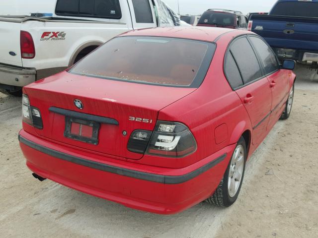 WBAEV33462KL57856 - 2002 BMW 325 I RED photo 4