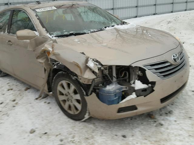 4T1BB46K98U045408 - 2008 TOYOTA CAMRY HYBR TAN photo 9