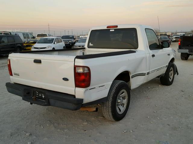 1FTYR10D25PA71152 - 2005 FORD RANGER WHITE photo 4