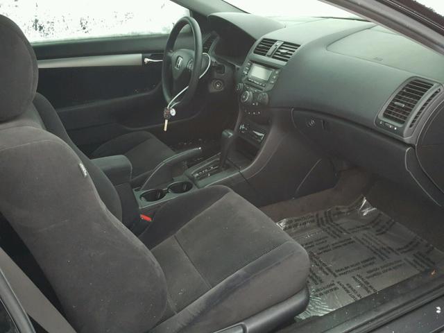 1HGCM72505A022151 - 2005 HONDA ACCORD LX BLACK photo 5