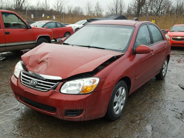 KNAFE121985509359 - 2008 KIA SPECTRA EX RED photo 2