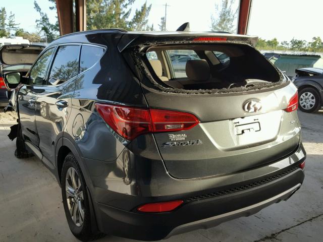 5XYZU3LB3EG166735 - 2014 HYUNDAI SANTA FE S BLACK photo 3