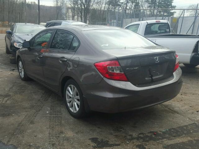 2HGFB2F8XCH518356 - 2012 HONDA CIVIC EX GRAY photo 3