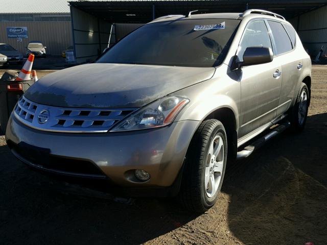 JN8AZ08WX3W220058 - 2003 NISSAN MURANO SL GOLD photo 2