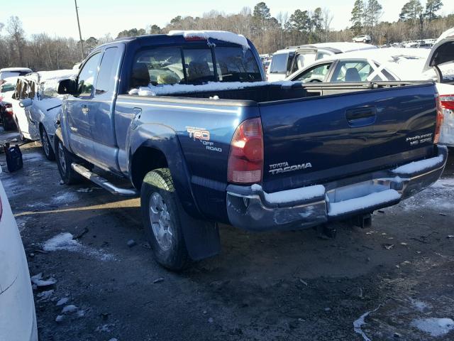 5TETU62N85Z035759 - 2005 TOYOTA TACOMA PRE BLUE photo 3