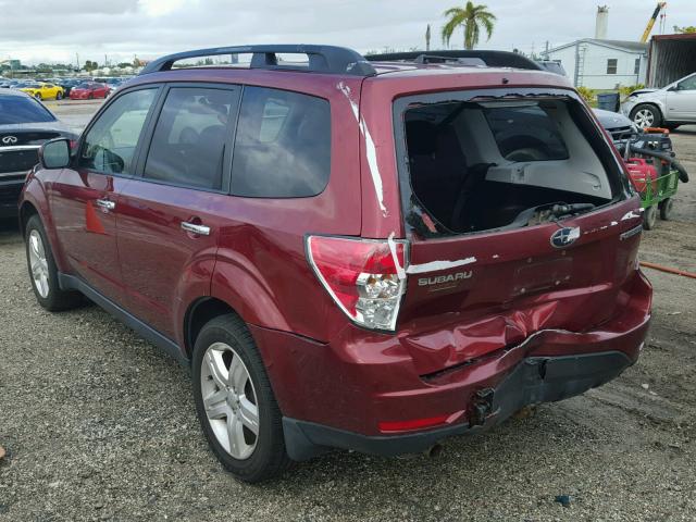 JF2SH63629G734374 - 2009 SUBARU FORESTER 2 RED photo 3