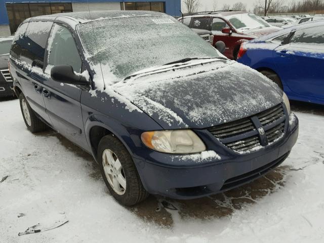 1D4GP45R75B369512 - 2005 DODGE CARAVAN SX BLUE photo 1