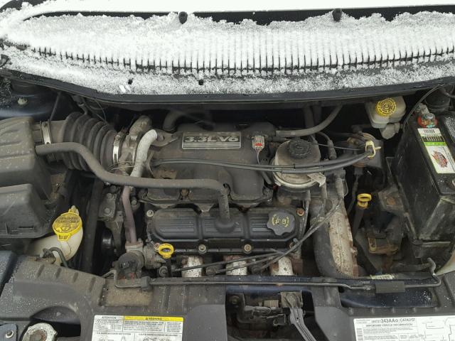 1D4GP45R75B369512 - 2005 DODGE CARAVAN SX BLUE photo 7